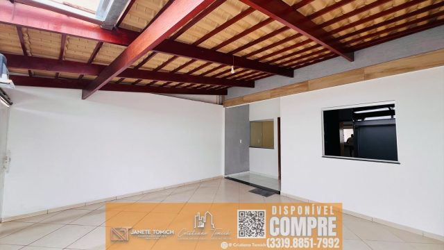 EXCELENTE CASA AMPLA  02 QTOS – GARAGEM – R$ 360.000,00 – BAIRRO LARANJEIRAS