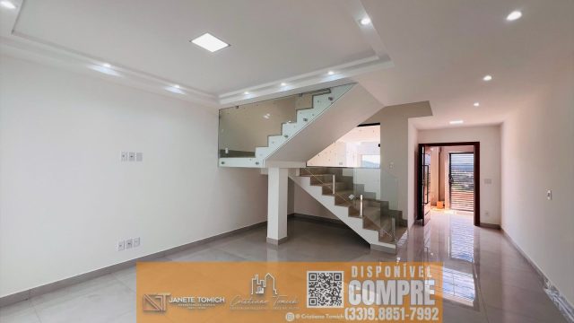 CASA NOVA PROX.CENTRO – 03 QTOS – SUÍTE – GARAGEM R$ 410.000,00