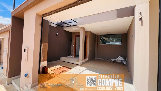 CASA NOVA PROX.CENTRO – 03 QTOS – SUÍTE – GARAGEM R$ 410.000,00