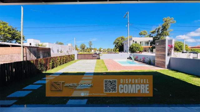 LINDA CASA 03 QTOS-SUITE-AREA GOURMET – PISCINA – GUARATIBA – PRADO BA  – R$ 640.000,00