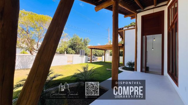 EXCELENTE CASA LUXO – 03 SUÍTES – GUARATIBA PRADO BA