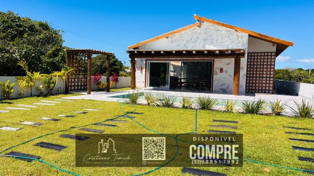 EXCELENTE CASA – 03 SUÍTES – PISCINA – R$ 1.500.000,00  RESERVA DA BARRA- GUARATIBA – BA